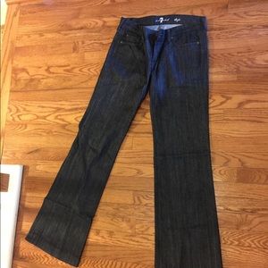 7 FOR ALL MANKIND WIDE LEG HIGH RISE DENIM
